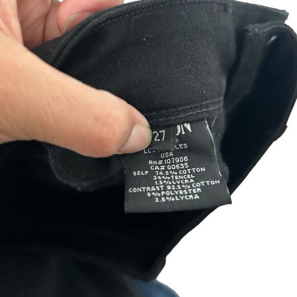 Hudson Collins Vice Versa Two Tone Skinny Jeans Size 27 Classic Retro Colorblock - Picture 11 of 15